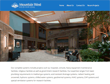 Tablet Screenshot of mountainwestmechanical.com